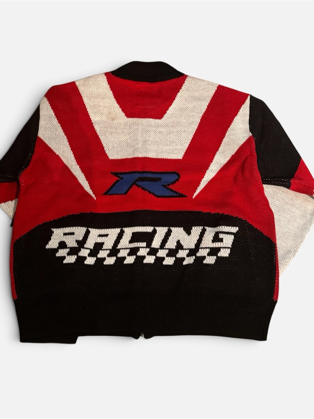 Red/White/Black Racing Zip-Front Jacket - Picture 2 of 2